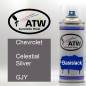 Preview: Chevrolet, Celestial Silver, GJY: 400ml Sprühdose, von ATW Autoteile West.